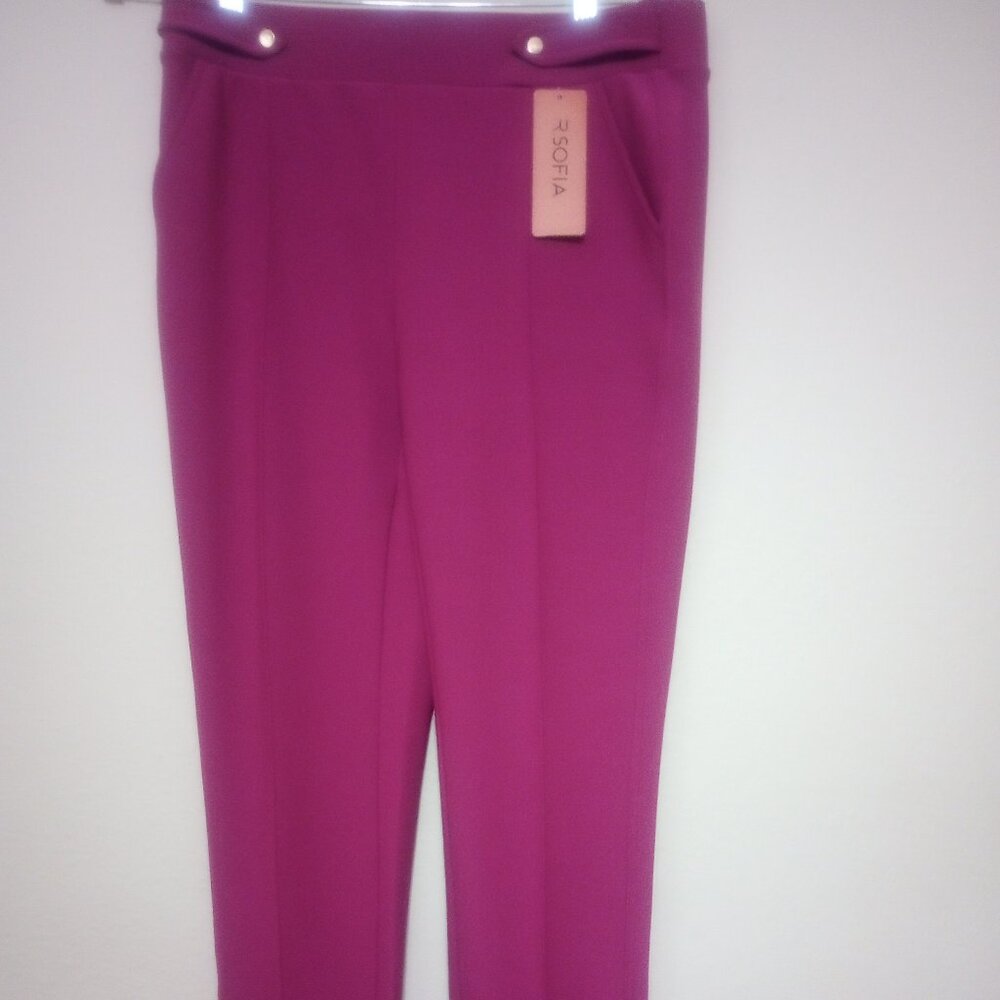 R. Sofia Pants Size M/Medium - Festive fuchsia!
